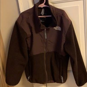 Girls brown North Face